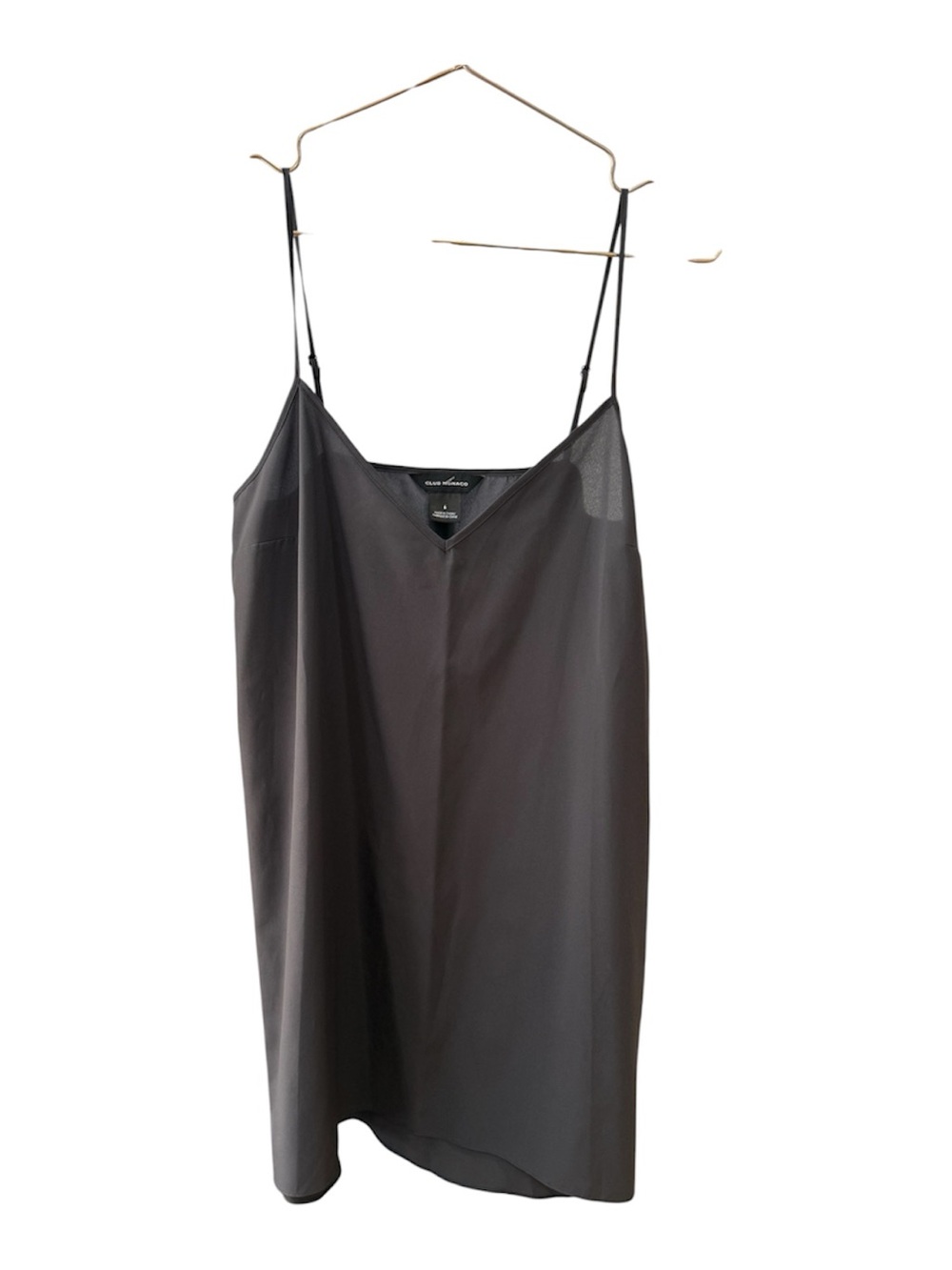 Club Monaco Size 6 Modern Grey Slip Dress with Adjustable Straps.New Without Tag